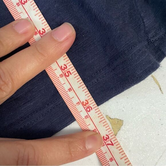 Lilly Pulitzer Navy Blue Del Lago Tunic Flare Sleeve Shift Dress Tasseled sz M - Picture 10 of 11